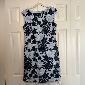 Lauren By Ralph Lauren Blue Floral Dress